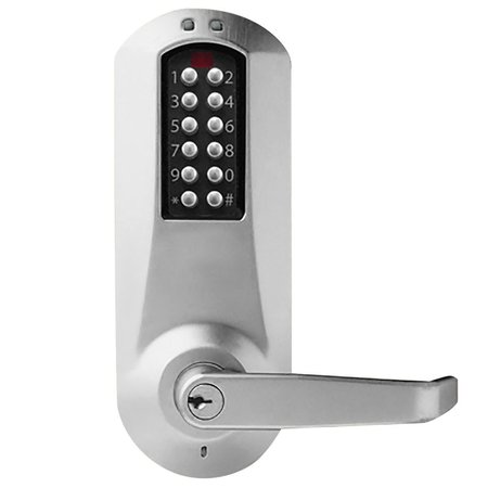 DORMAKABA E-Plex 5000 Cylindrical Lock with Privacy, Winston Lever, 100 Access Codes, 3,000 Audit Events, KIL,  E5051XSWL-626-41